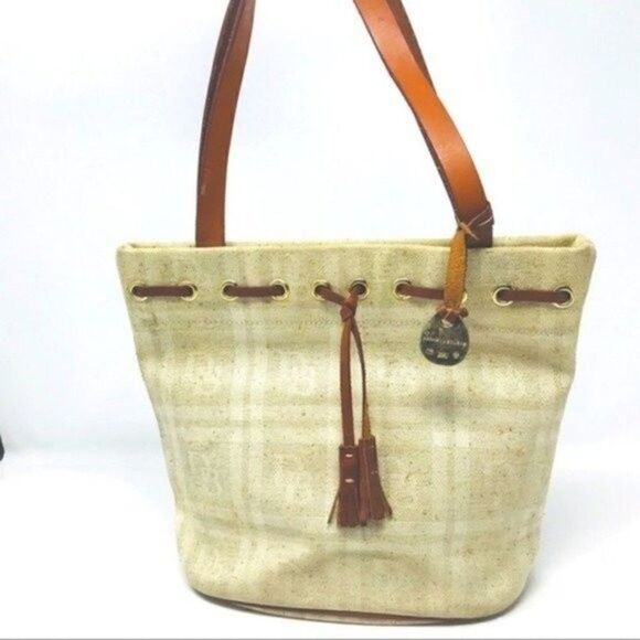 Dooney & Bourke Vintage purse Canvas double strap shoulder bag BoxV - Picture 2 of 5